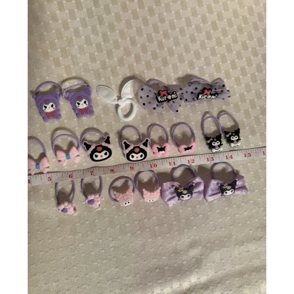 18 Sanrio Kuromi and Friends Purple and Pink Hair Accessories Set New In Package